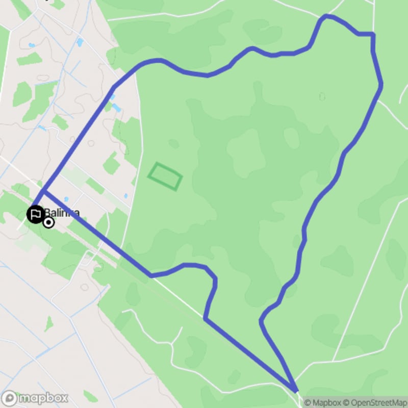 Ścieżka wzdłuż rzeki z poziomem trudności średnim - wyruszmy z Balinki na dystans 8,1 km. - Balinka