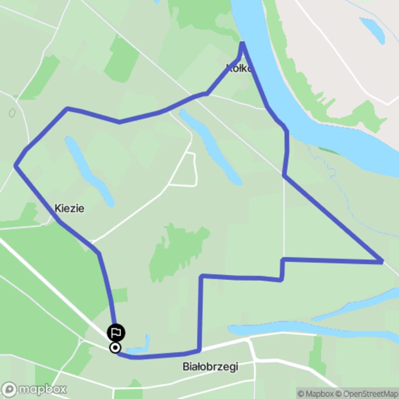 Łatwa, 5.5km dystans rajdu turystycznego w Białobrzegach \n - Białobrzegi