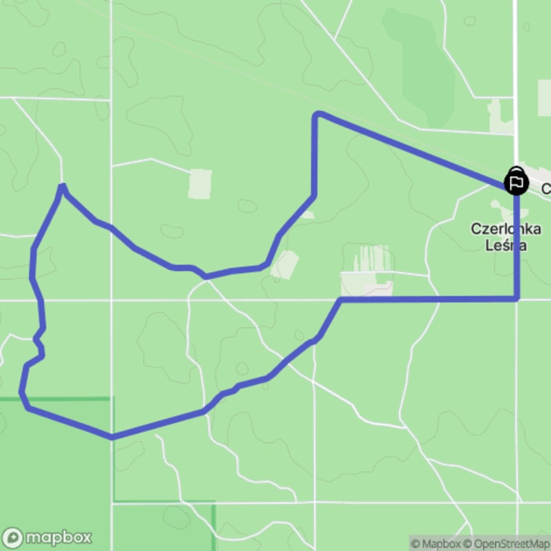 Ścieżką przez lasy z Czerlonki na 8,1 km - poziom trudności średni - Czerlonka