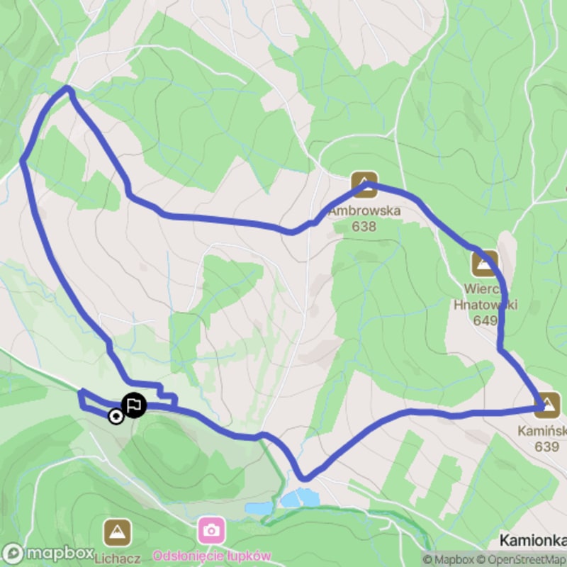 Ścieżka wzdłuż rzeki z poziomem trudności średnim, 7,6 km, Lubatowa jako punkt wyjścia. - Lubatowa