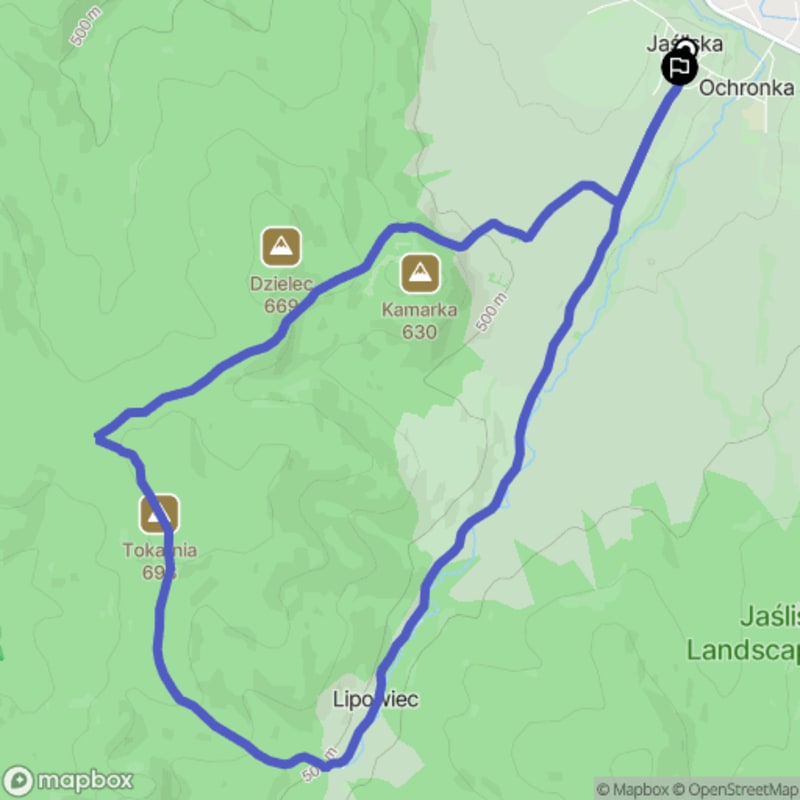 Ścieżka przez lasy i pola z poziomem trudności średnim - wyruszmy na wędrówkę turystyczną o długości 11,4 km z Jaśliska. - Jaśliska