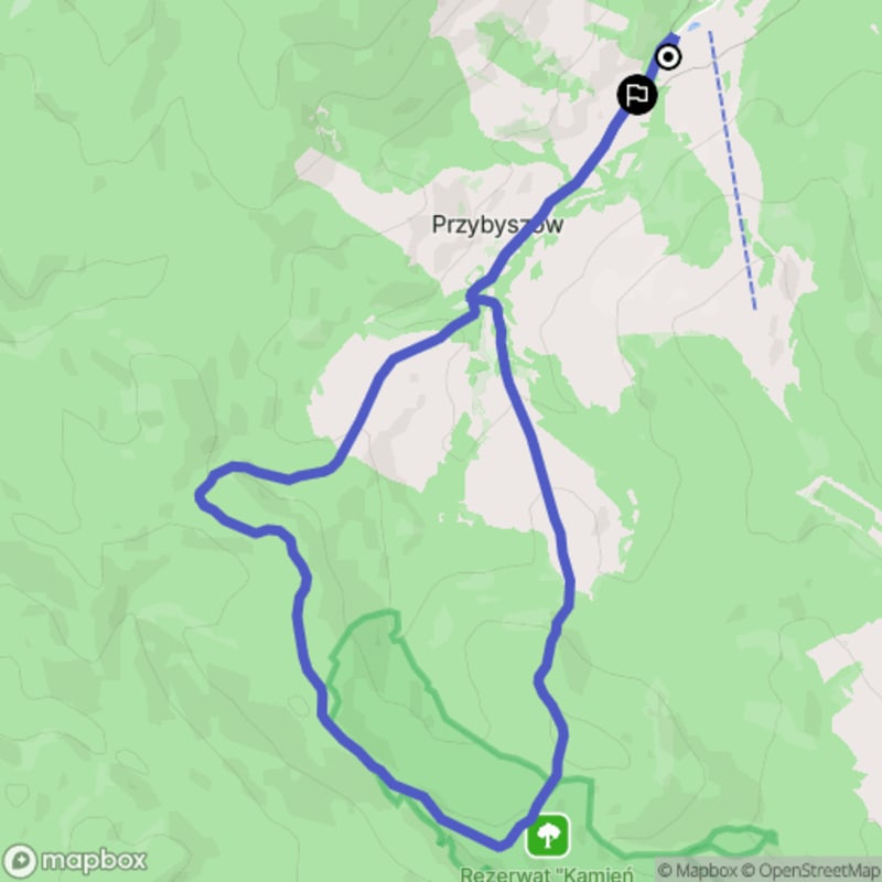 Ścieżka wzdłuż rzeki z poziomem średnim - spacer od Karlikowa o dystansie 8,5 km - Karlików
