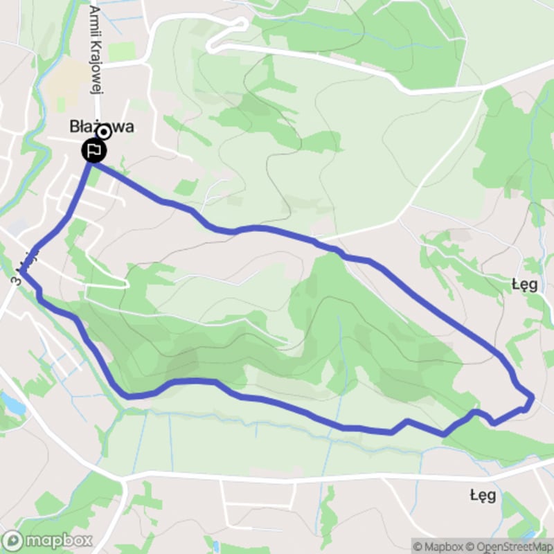 Łatwa pieszałka w Błażowie (4,6 km) \n
Tytuł polski: Łatwa pieszałka w Błażowie (4,6 km) \n
Tłumaczenie na język polski: Łatwa pieszałka w Błażowie (4,6 km).\n - Błażowa