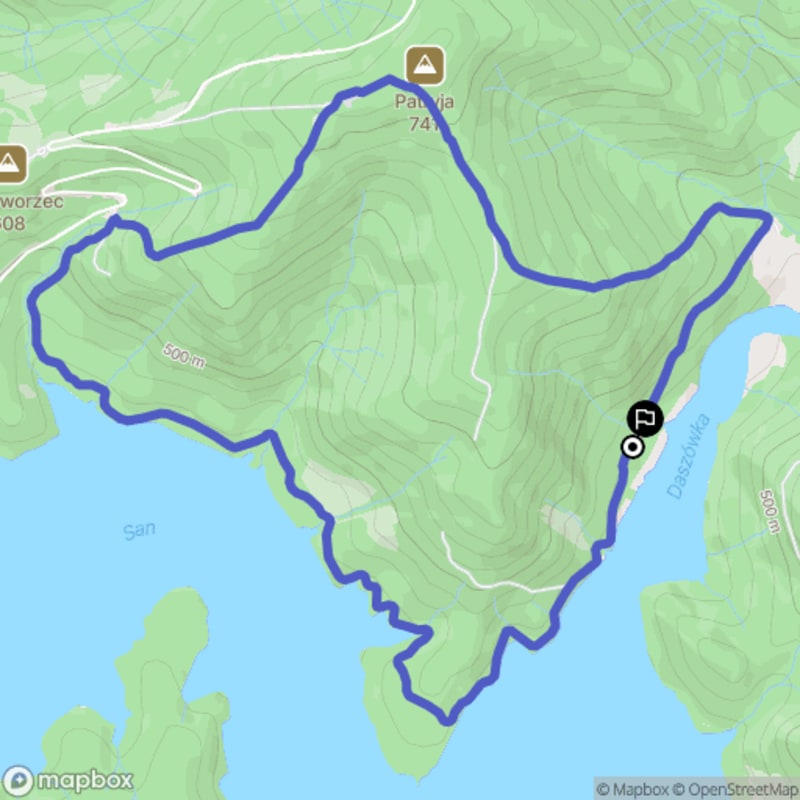 Wędrówka po Teleśnicy Sannie o długości 8,2 km z poziomem trudności umiarkowanym. - Teleśnica Sanna