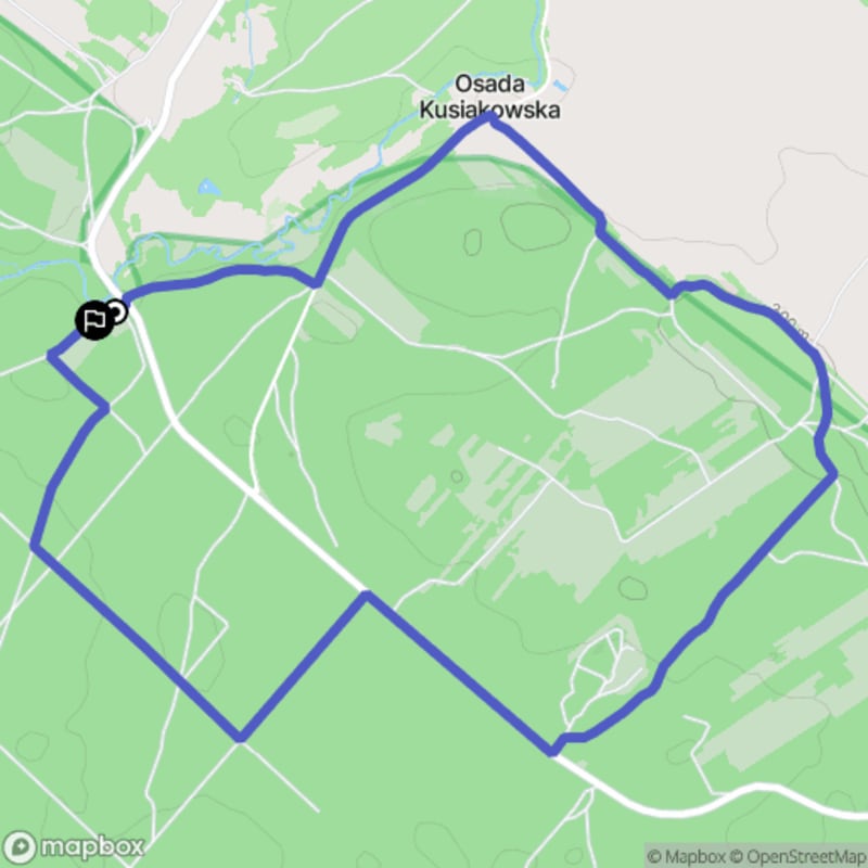Łatwa, 6.6 km dystansowa wędrówka turystyczna z miejsca początkowego Nowiny - Nowiny