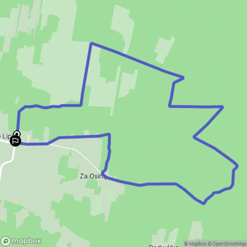 Ścieżka wzdłuż lasów Starych Lipków - 9,0 km, poziom trudności średni - Stare Lipki