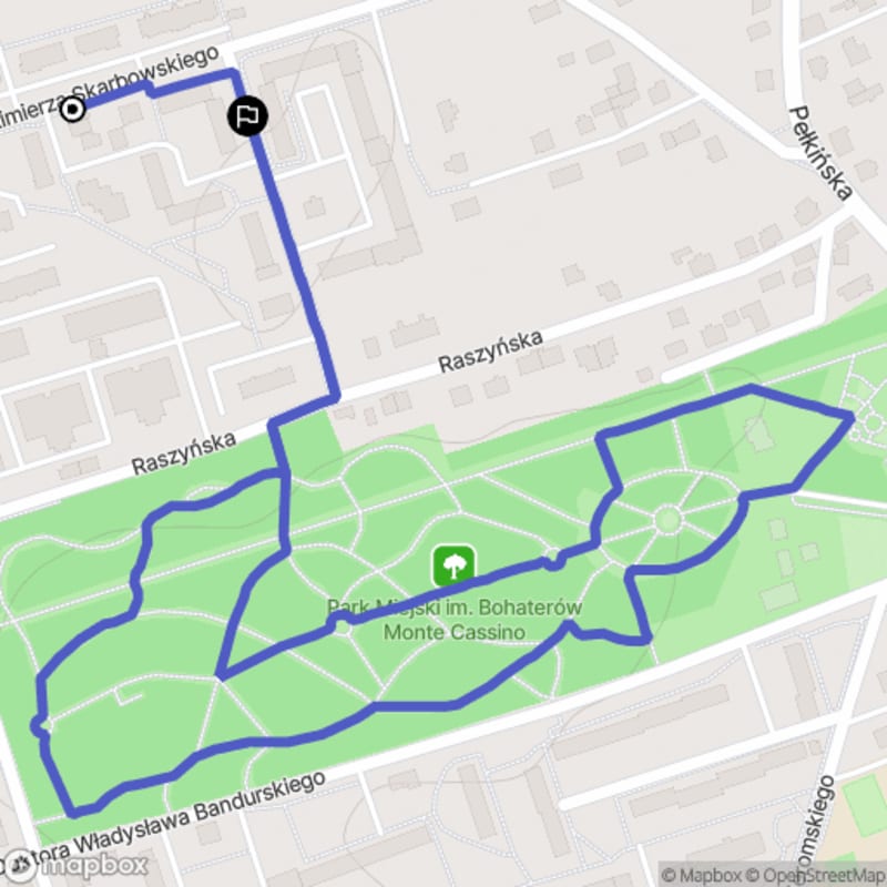 Łatwa, 2,1 km dystans rajdu turystycznego w Jarosławiu - Jarosław