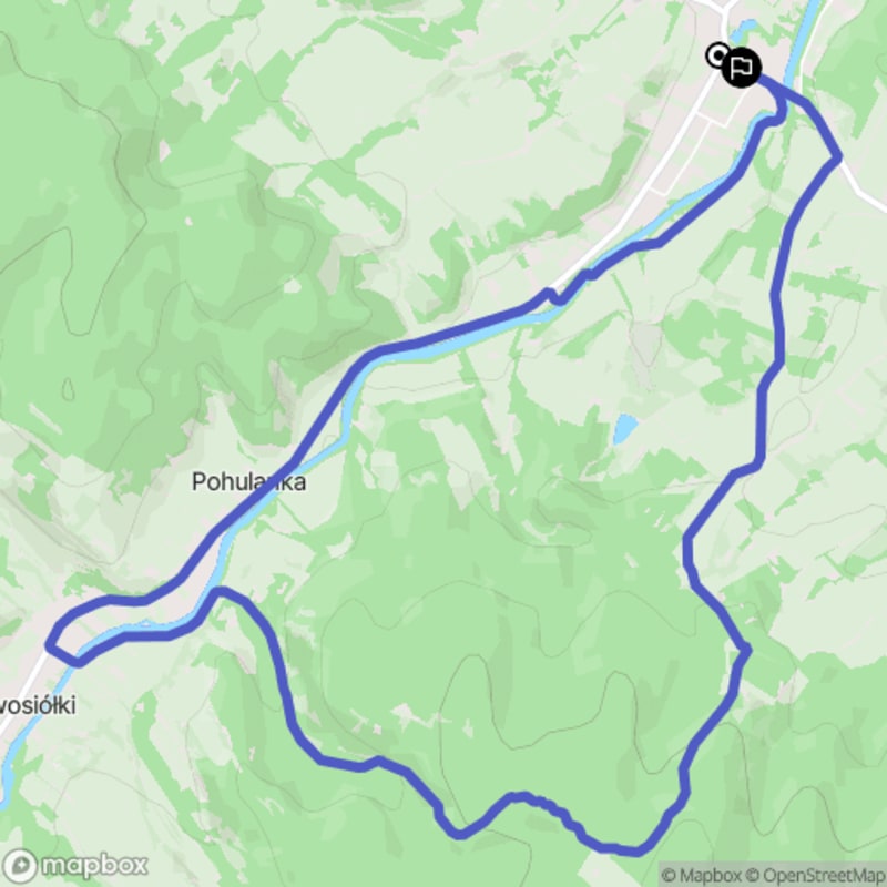 Ścieżka wzdłuż rzeki Hoczewskiej o długości 10,6 km z poziomem trudności umiarkowanym (Hoczewska Rzeka) - Hoczew