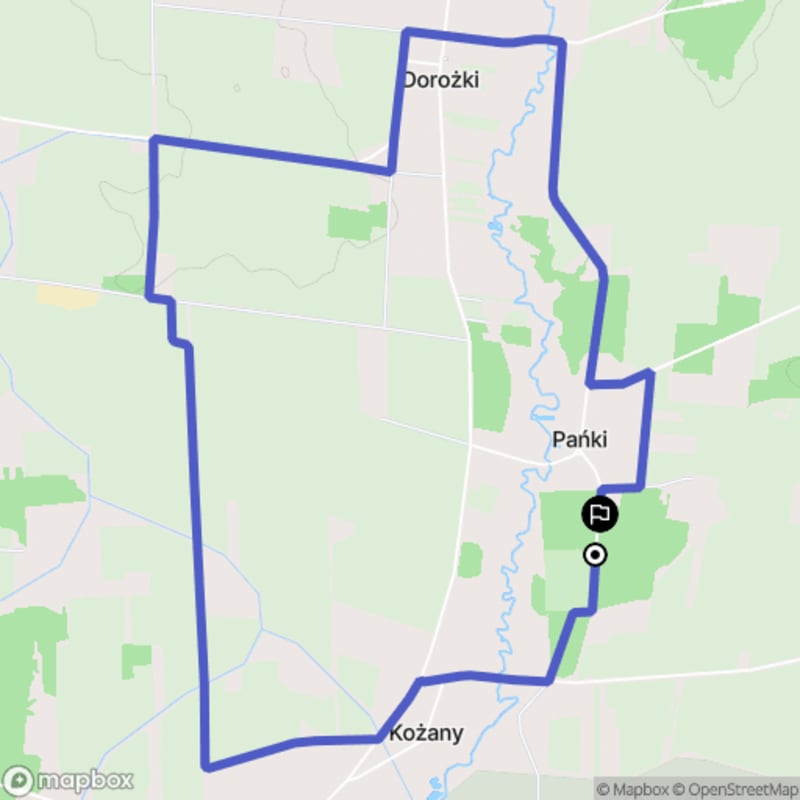Łatwa wędrówka z Kożan na dystansie 7,2 km o poziomie trudności łatwego - Kożany