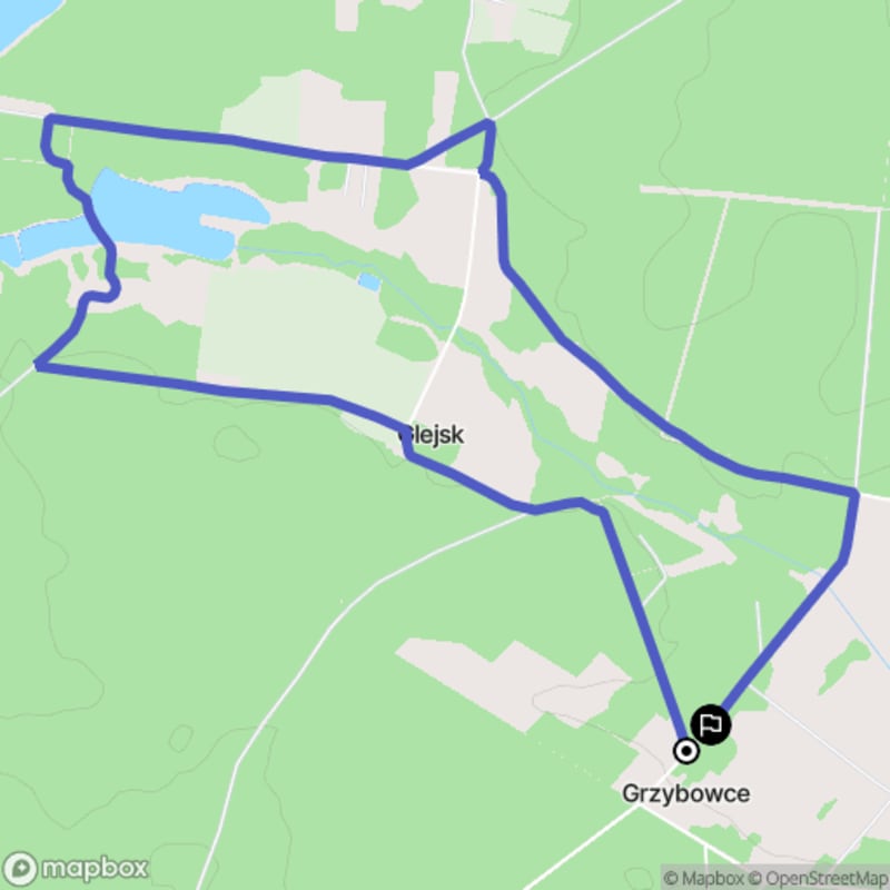 Łatwa, 6.6 km trasa turystyczna rozpoczynająca się w Grzybowce.\n - Grzybowce
