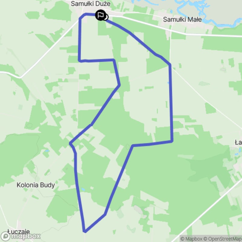 Ścieżka wzdłuż Samułków Dużych - 9,3 km, poziom trudności średni - Samułki Duże
