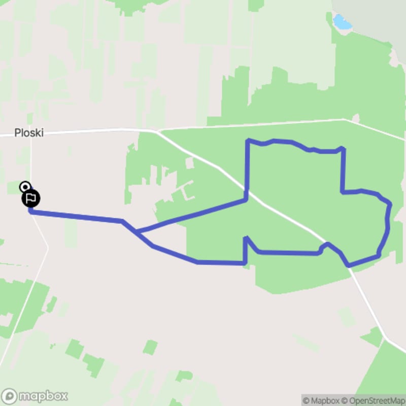 Ścieżka w Ploski - 9,1 km, poziom trudności średni - Ploski