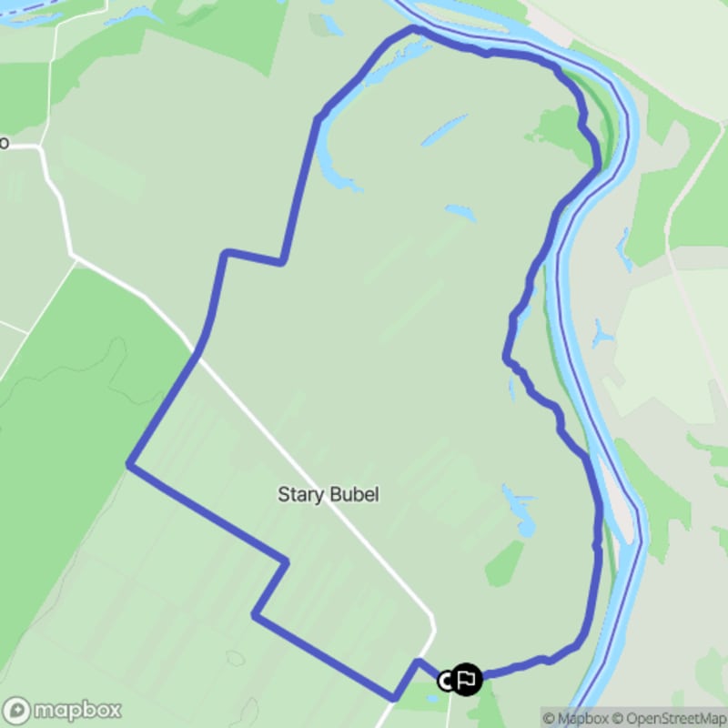 Ścieżka wzdłuż rzeki Białki - pochodna z Bubel-Łukowiska na dystansie 9,9 km o trudności średniej (polski) - Bubel-Łukowiska