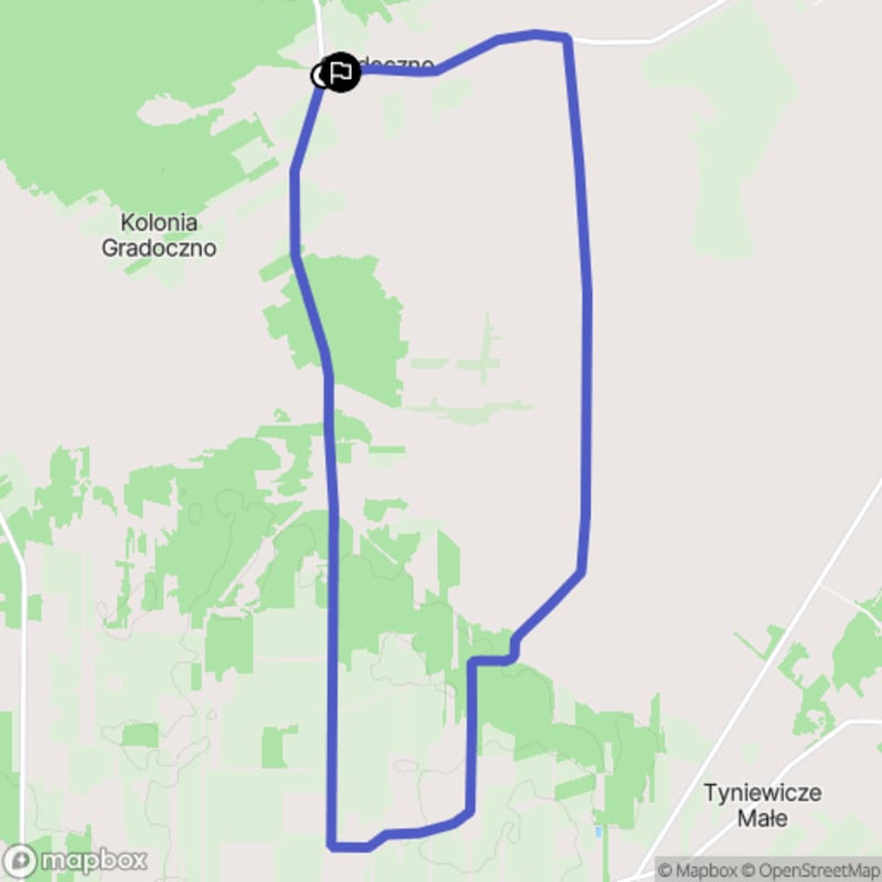 Ścieżka wzdłuż Gradoczna o dystansie 10,9 km z poziomem trudności umiarkowany - Gradoczno