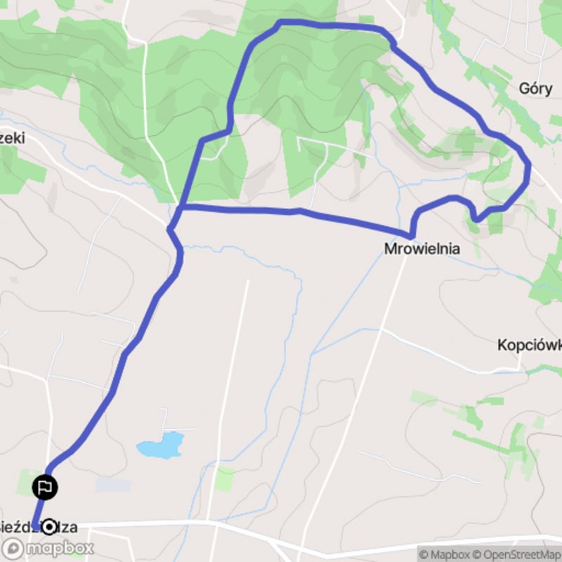 Spacer łatwy o długości 6,4 km w Bieździedzie - Bieździedza