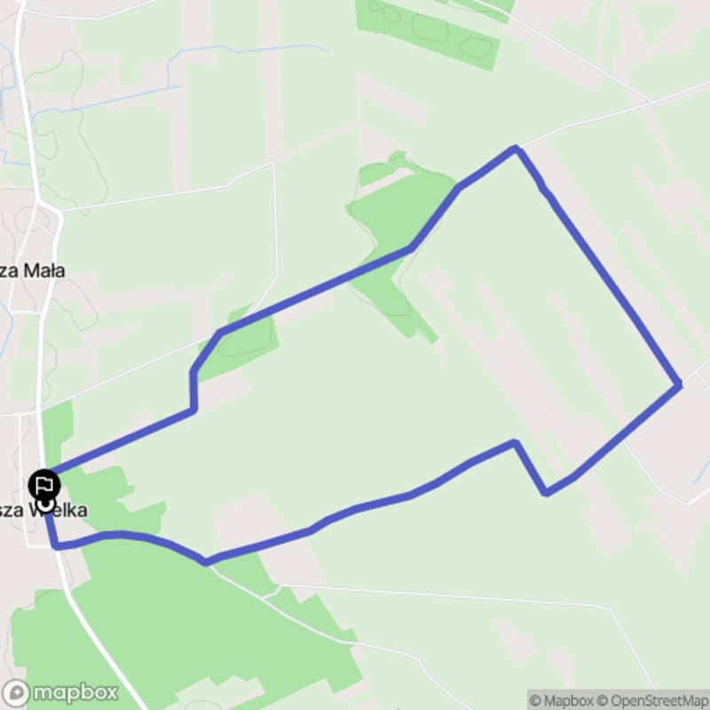 Spacer łatwy o długości 6,9 km w Uszy Wielkiej - Usza Wielka