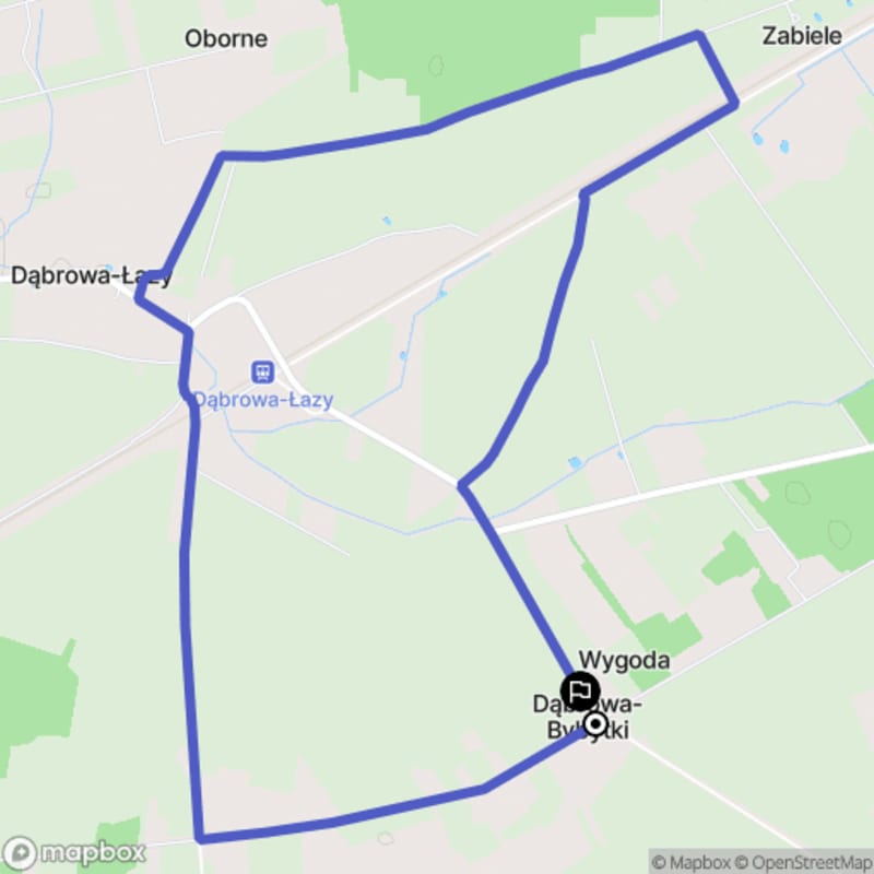 Spacer łatwy o długości 7,5 km w Dąbrowie Bybytkach - Dąbrowa-Bybytki
