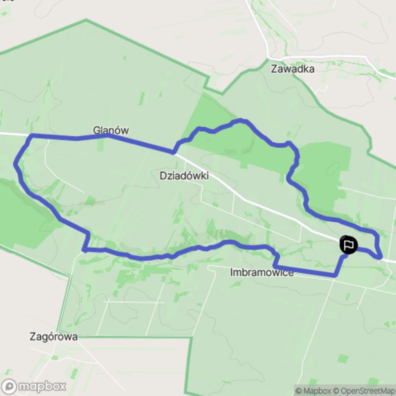 Ścieżka w Imbramowicach o długości 11,8 km dla pośrednio zaawansowanych turystów.\n - Imbramowice