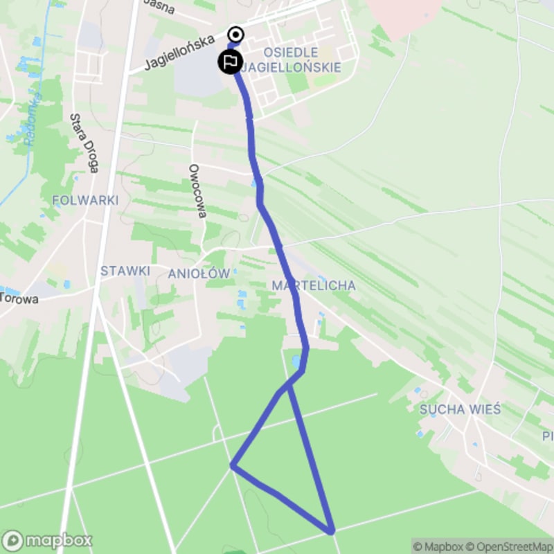 Łatwa, 5.6 km szlak turystyczny rozpoczynający się w Radomsku - Spokojne Wybrzeże Radomszczany - Radomsko