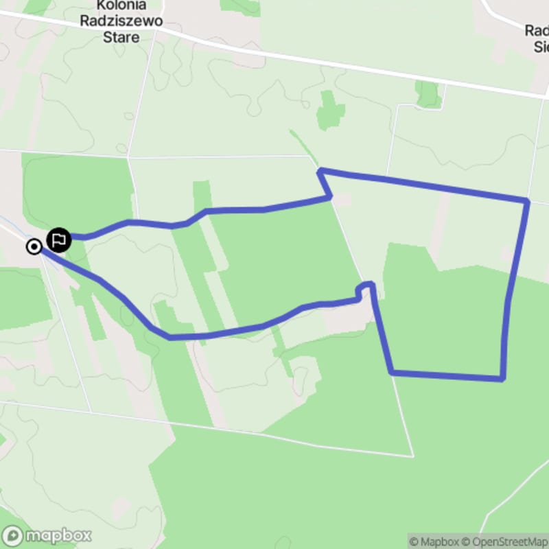 Spacer łatwy o długości 6,1 km od Radziszewa do Sobiechowa - Radziszewo-Sobiechowo