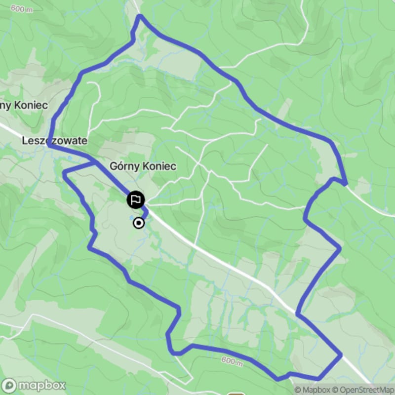 Ścieżka w Leszczowatych - 9,7 km, poziom trudności średni - Leszczowate