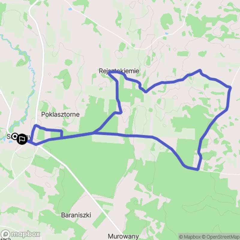Średni poziom trudności, 8,4 km dystansowy spacer od Smolany \n
Tytuł polski: Średnio trudny spacer o długości 8,4 km zaczynający się w Smolany - Smolany