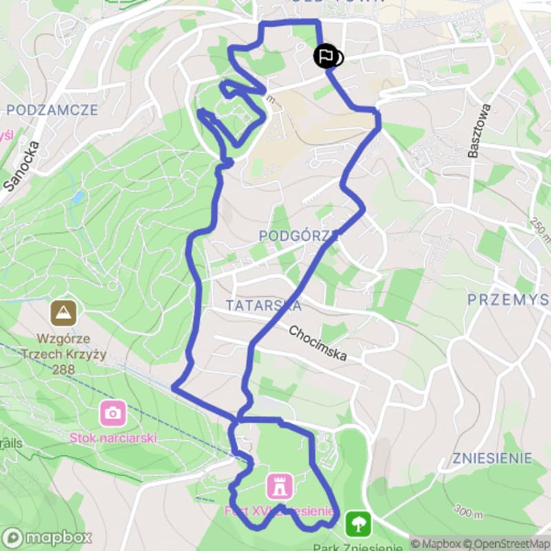 Spacer łatwy o dystansie 3,9 km w Przemyślu.\n - Przemyśl