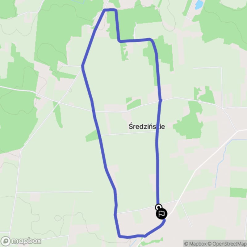 Średzińskie - łatwa, 5,5 km randonna - Średzińskie