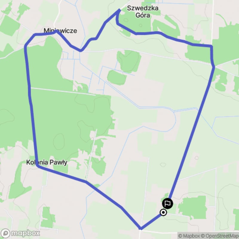 Spacer łatwy o długości 7,3 km w Pawłach - Pawły