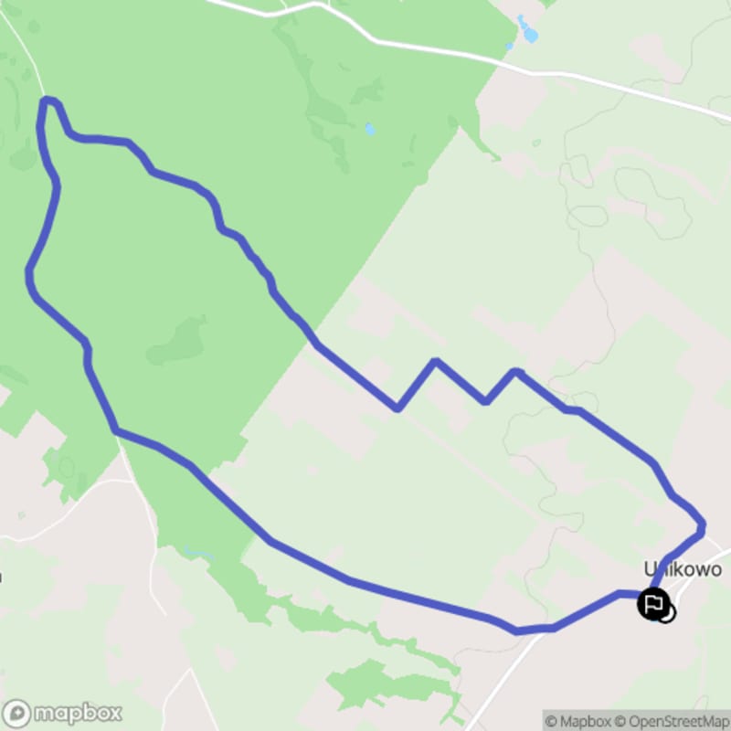 Ścieżka w Unikowie o długości 10,5 km z poziomem trudności umiarkowanym - Unikowo