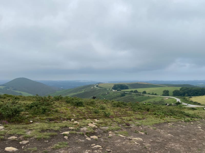 Zuhalmendi par Ascain et vue sur la vallée de Sare - Ascain