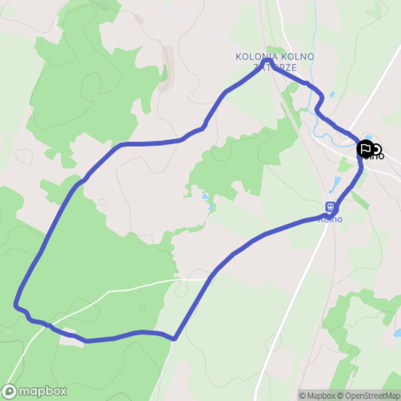Łatwa, 6.4 km dystans rajdu turystycznego w Kolnie \n
Tytuł po polsku: Łatwa, 6.4 km dystans rajdu turystycznego w Kolnie - Kolno
