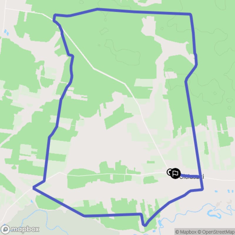 Ścieżka przez Ciełuszki o średniej trudności, dystans 13.6 km - Ciełuszki