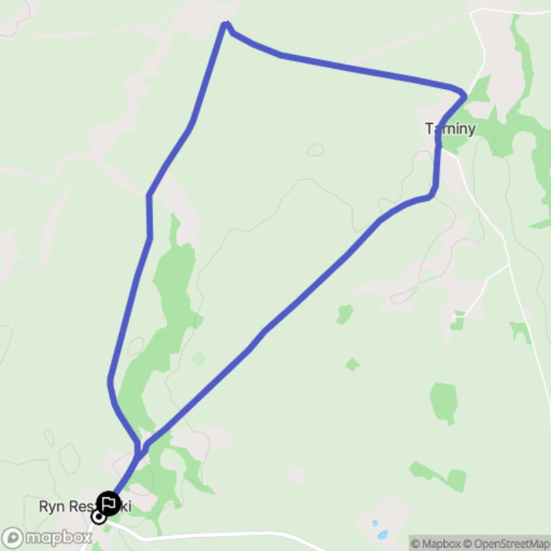 Spacer z Rynu Reszelskiego na łąki i lasy - łatwa trudność, 7.7 km - Ryn Reszelski