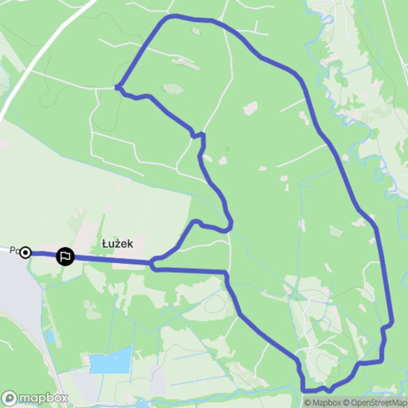 Spacer łatwy o długości 5,4 km z miejsca Lubycza Królewska - Lubycza Królewska