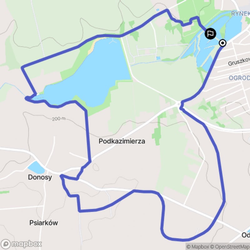 Łatwa, 7.3 km dystansowa wycieczka piesza w krajobrazie Kazimierza Wielkiego - Kazimierza Wielka