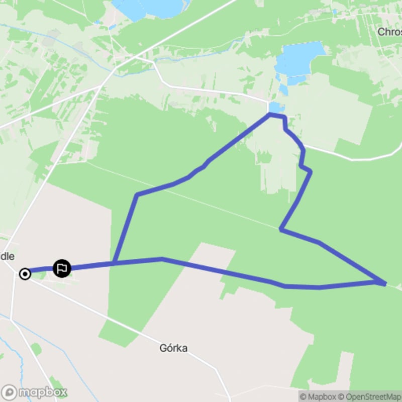 Ścieżka turystyczna od Gidle, 14.3 km, poziom trudności średni - Gidle