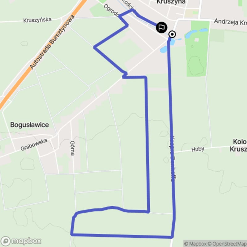 Łatwa, 7.4 km dystansowa przechadzka po Kruszyńskim Parku Narodowym.\n - Kruszyna
