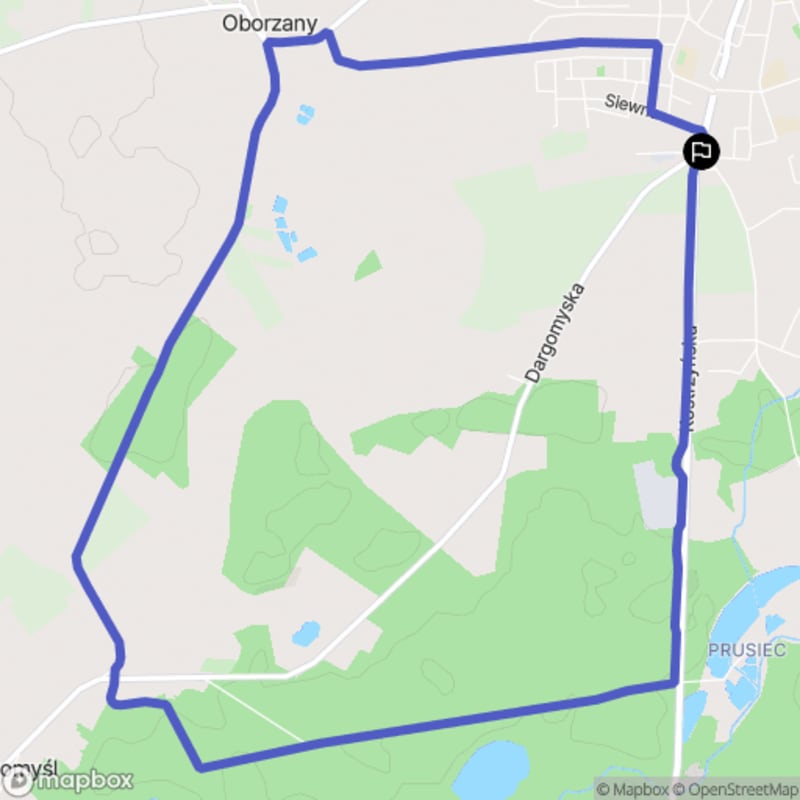 Ścieżka turystyczna w Dębniku o długości 10,6 km z poziomem trudności umiarkowanym. - Dębno