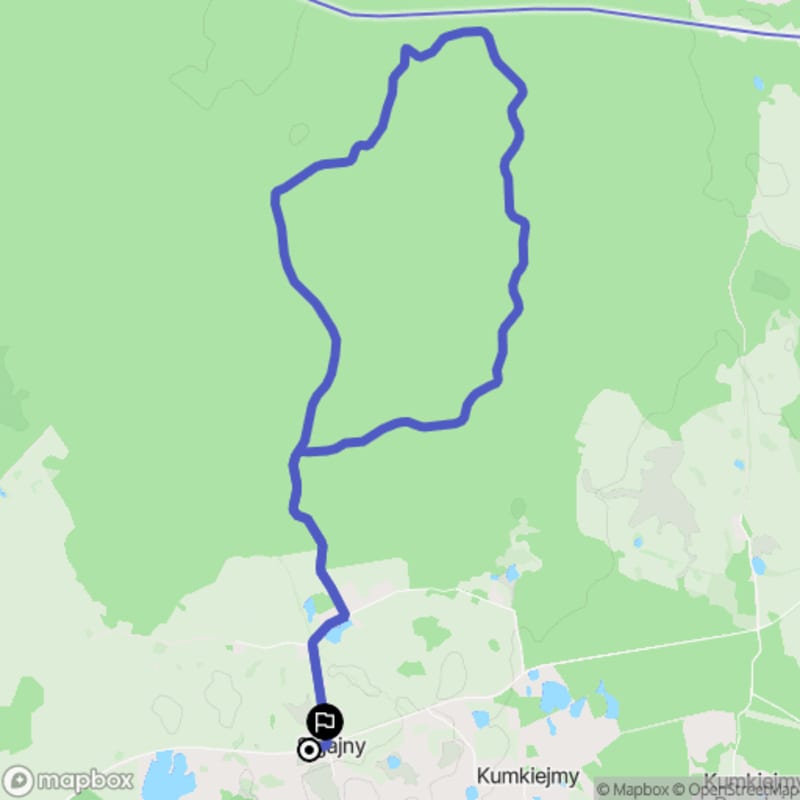 Ścieżka średnio trudna o długości 10,6 km w Sigajny - Sigajny