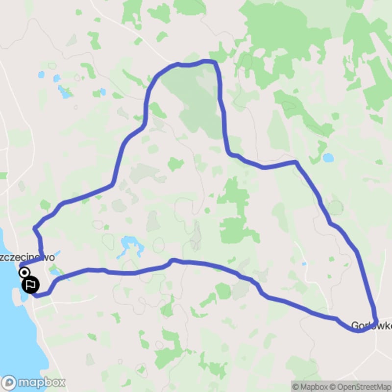 Ścieżka średnio trudna, 10.9 km długa, zaczynająca się w Szczecinowem - Szczecinowo