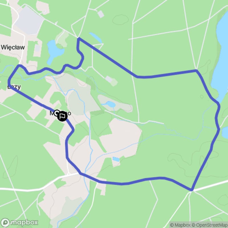 Łatwa, 6.3km trasa turystyczna rozpoczynająca się w Mostnie - Spokojny spacer wśród drzew i ptaków śpiewających - Mostno