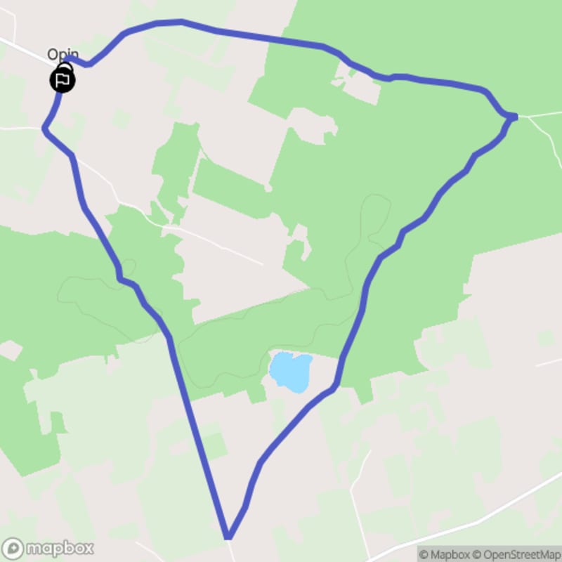 Ścieżka wzdłuż rzeki z poziomem trudności średnim, 10.1 km, Opin jako punkt wyjścia - Opin