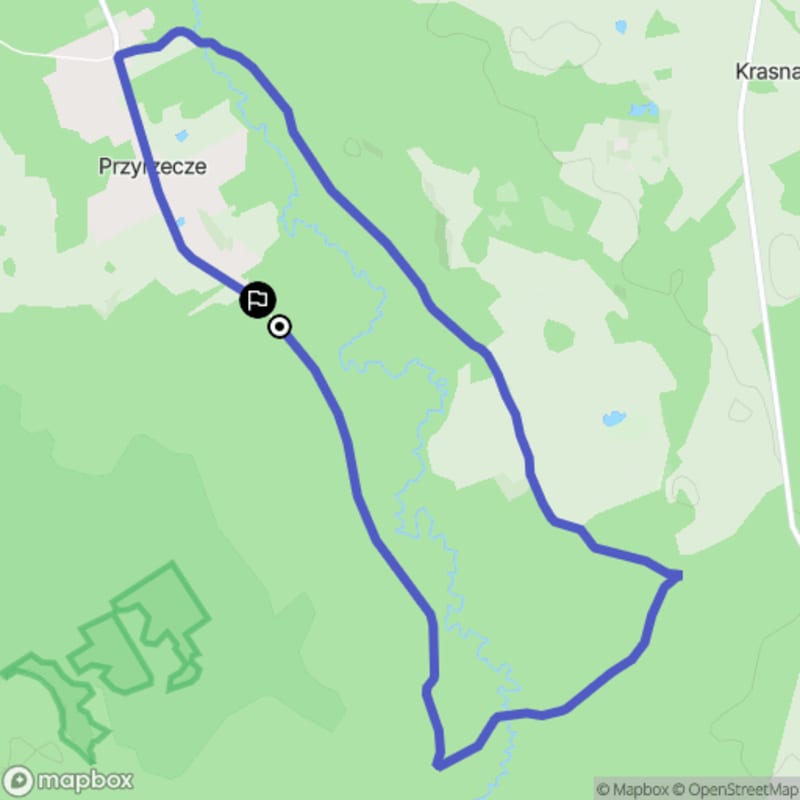 Ścieżka wzdłuż potoku Białki - pochodna trasy turystycznej z Bierzwnicy, długość 8,3 km, poziom trudności średnia - Bierzwnica