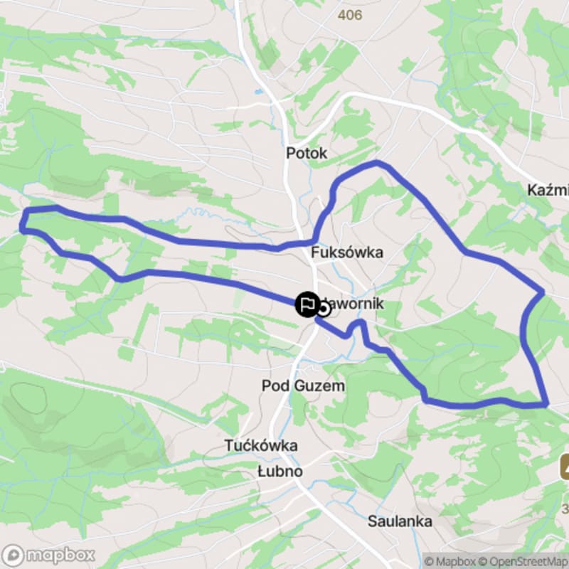 Łatwa pieszałka turystyczna od Łubna (6,3 km) - tytuł po polsku - Łubno
