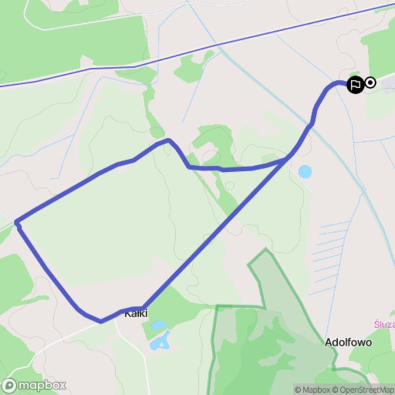 Łatwa, 6.1 km dystans rajdu turystycznego w Brzeźnicy \n - Brzeźnica