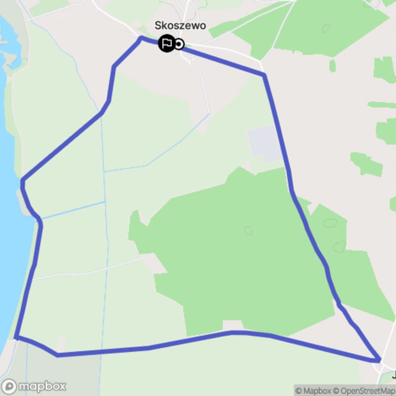 Łatwa wędrówka przez Skoszewo, dystans 7.1 km (Skoszewo - łatwe) - Skoszewo