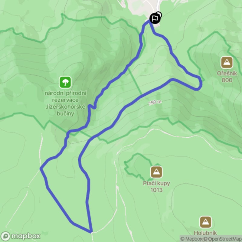 Ścieżka wzdłuż rzeki z poziomem trudności średnim - 8,9 km, Hejnice jako punkt wyjścia. - Hejnice