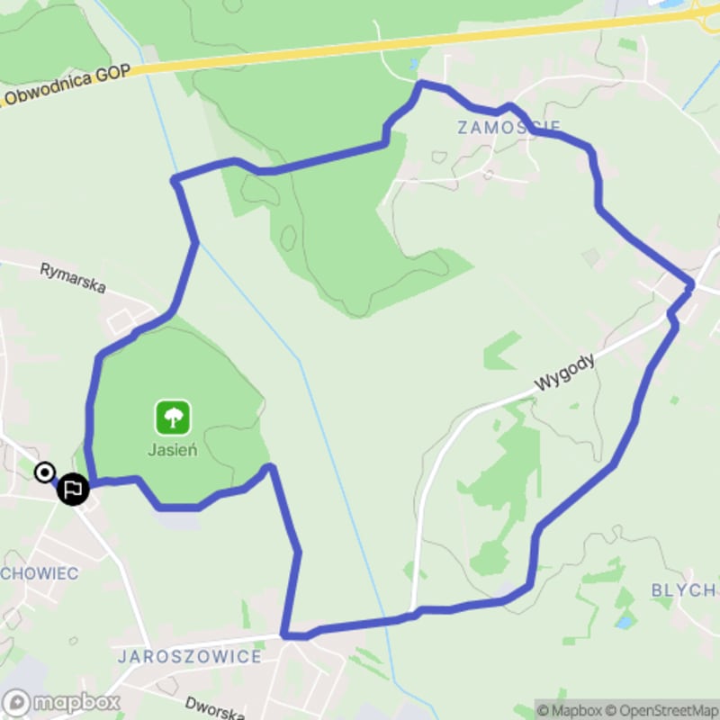 Ścieżka średnio trudna o długości 10,4 km w Tychach - Tychy