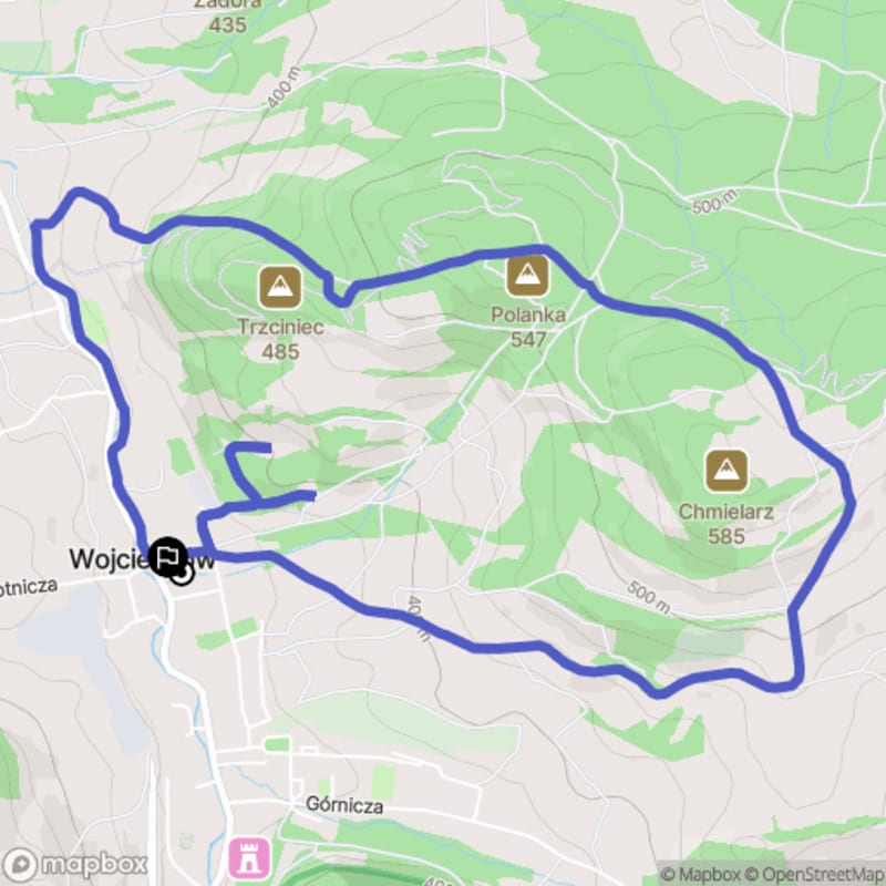 Ścieżka wzdłuż rzeki w Wojcieszowie o dystansie 8,1 km i poziomie trudności średnim - Wojcieszów